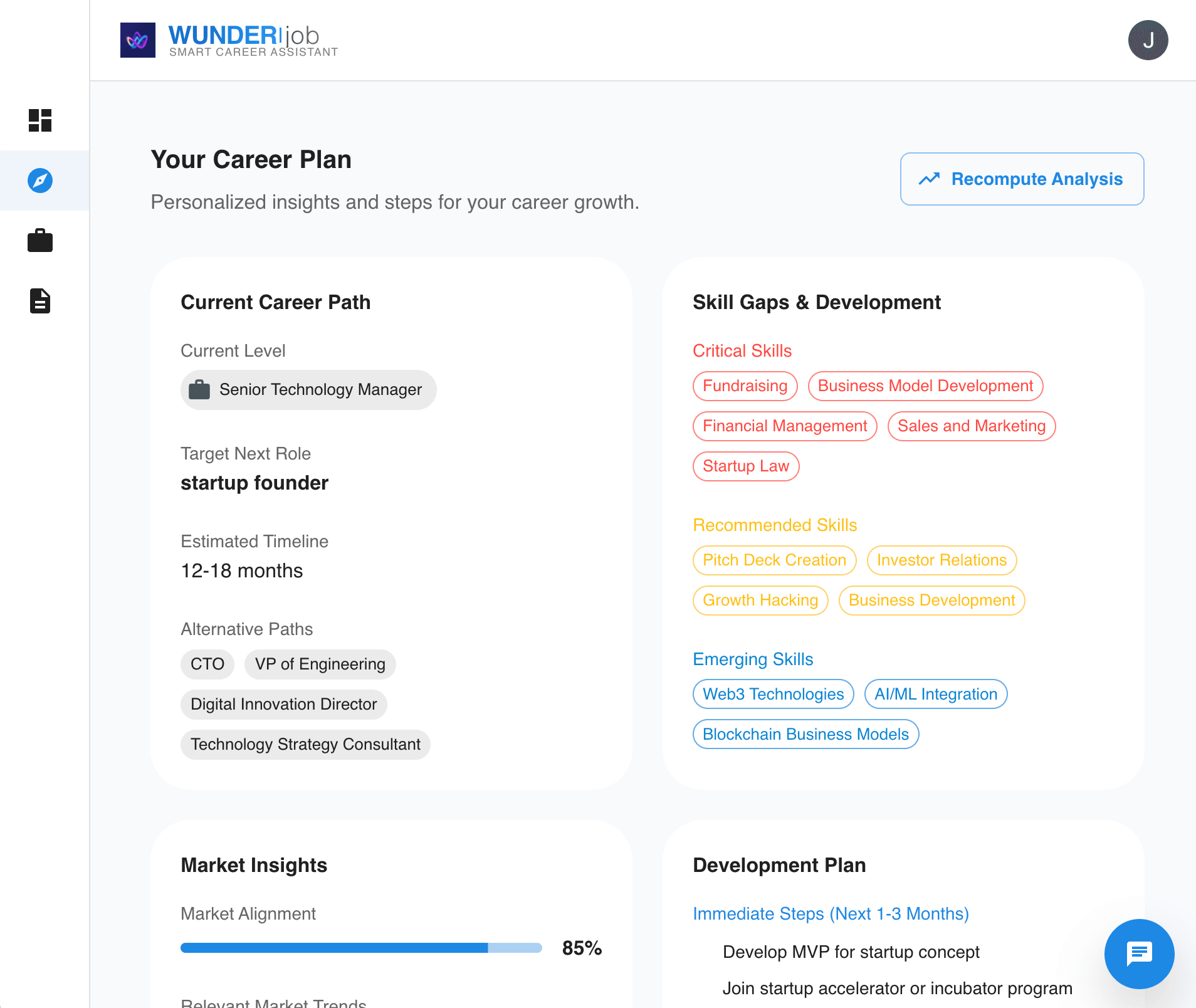 Career Planning Dashboard