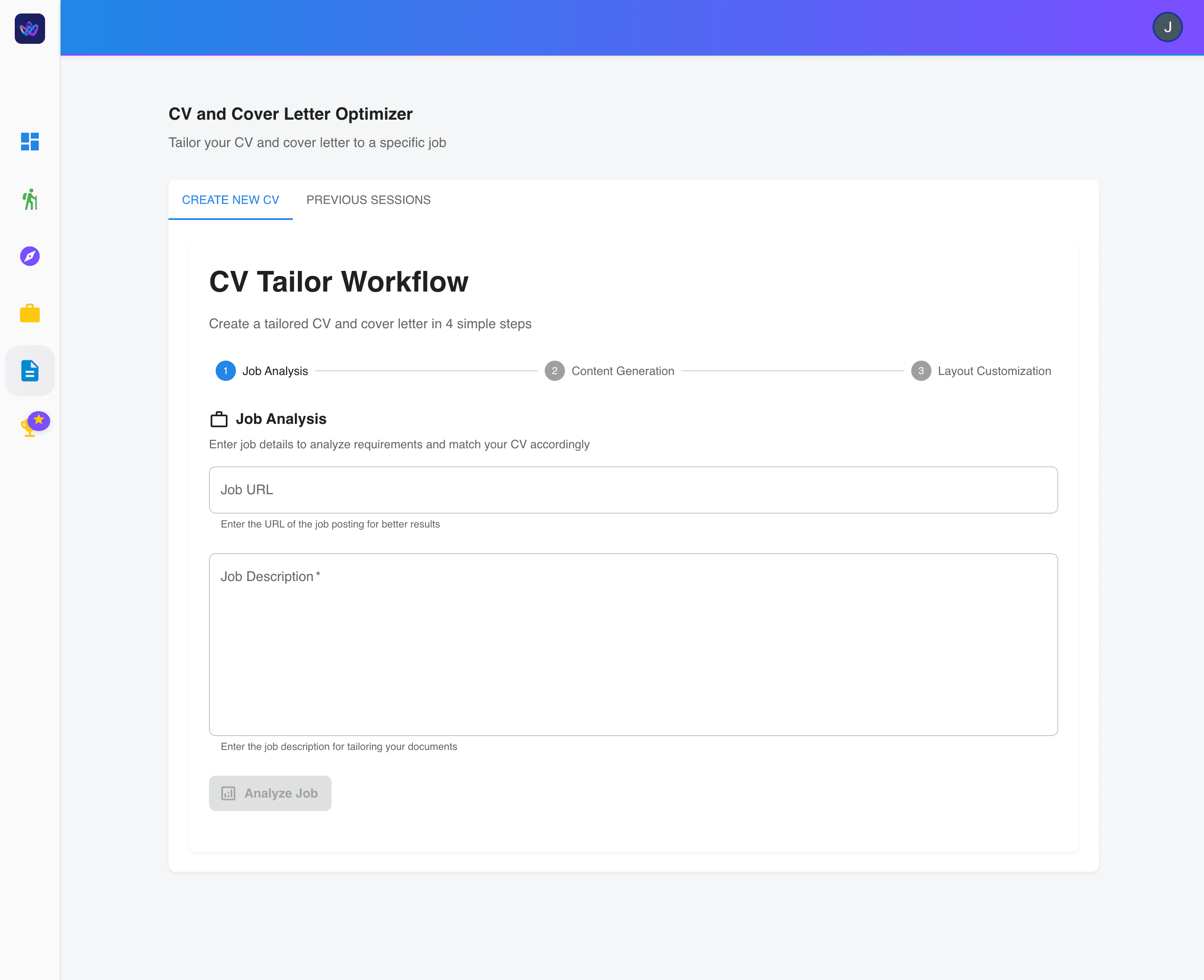 CV Tailor - Job Analysis